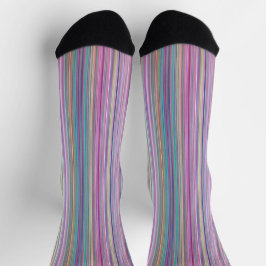 Rainbow Strip Socken