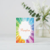 Rainbow Strip Sunburst Empfang Umschließkarte Begleitkarte (Stehend Vorderseite)