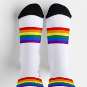 Rainbow Stripe AOSA AWSF Crew Socken (Oben)