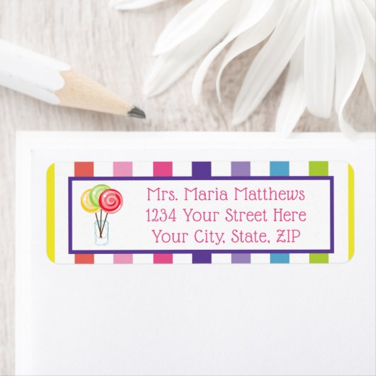 Rainbow Stripe Candy Lollipop Fun Party (Insitu)