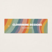 Rainbow Stripe Closing Size Price Hangtag Card (Vorderseite)