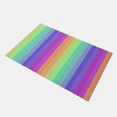 Rainbow Stripe Door Mat Fußmatte (Schrägansicht)
