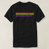 Rainbow Stripe Heart Pride Gay Flag LGBTQ Unity Cl T-Shirt (Design vorne)
