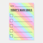 Rainbow Stripe, heute wichtigstes Ziel Post-it Klebezettel (Vorderseite)