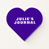 Rainbow Stripe Kinderherz Notizblock (Rückseite)