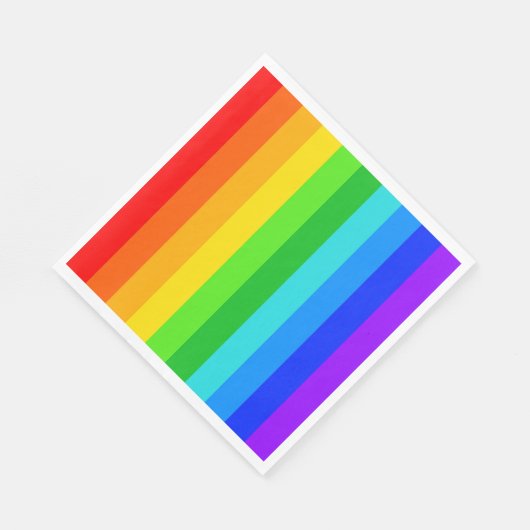 Rainbow Stripe Muster #2 Serviette (Ecke)