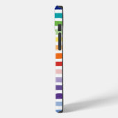 Rainbow Stripe Muster Case-Mate iPhone Hülle (Rückseite / Links)