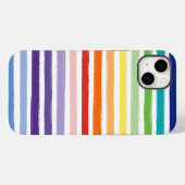 Rainbow Stripe Muster Case-Mate iPhone Hülle (Rückseite (Horizontal))