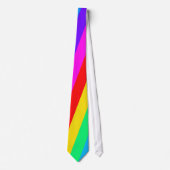 Rainbow Stripe Muster Krawatte (Vorderseite)