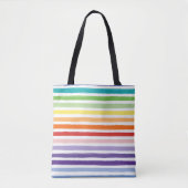 Rainbow Stripe Muster Tasche (Vorderseite)