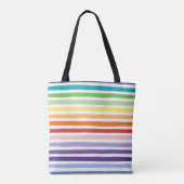 Rainbow Stripe Muster Tasche (Rückseite)