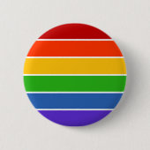 Rainbow Stripe Pride Button (Vorderseite)