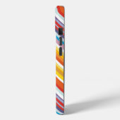 Rainbow Stripe Swirl Case-Mate iPhone Hülle (Rückseite / Links)