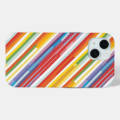 Rainbow Stripe Swirl Case-Mate iPhone Hülle (Rückseite (Horizontal))