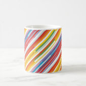 Rainbow Stripe Swirl Kaffeetasse (Mittel)