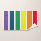 Rainbow Striped Badhandtuch Set (Handtuch)