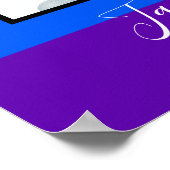 Rainbow Striped Foto LGBTQ Herzlich Willkommen bei Poster (Ecke)