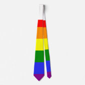 Rainbow Striped LGBT 6 Farben Krawatte (Vorderseite)