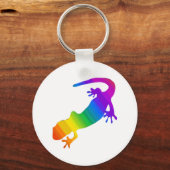 Rainbow Striped Salamander Schlüsselanhänger (Vorderseite)