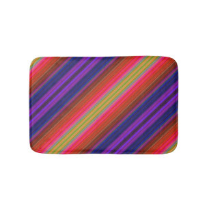 Rainbow Stripes Bath Matts Badematte