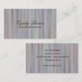 Rainbow Stripes Business Card Visitenkarte (Vorne/Hinten)