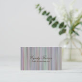 Rainbow Stripes Business Card Visitenkarte (Stehend Vorderseite)