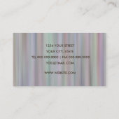 Rainbow Stripes Business Card Visitenkarte (Rückseite)