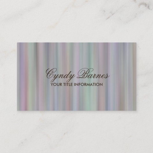Rainbow Stripes Business Card Visitenkarte (Vorderseite)