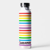 Rainbow Stripes Custom Trinkflasche (Links)