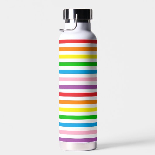 Rainbow Stripes Custom Trinkflasche (Rechts)