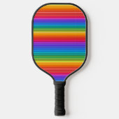 Rainbow Stripes Design Pickleball Paddle (Vorderseite)