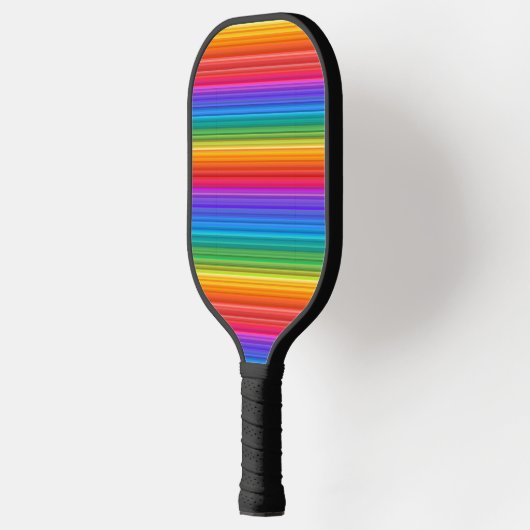 Rainbow Stripes Design Pickleball Paddle (Links)