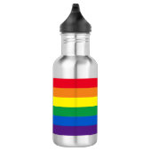 Rainbow Stripes farbig Lgbt Gay Flag Edelstahlflasche (Rechts)