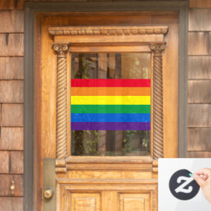 Rainbow Stripes farbig Lgbt Gay Flag  Fensteraufkleber