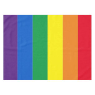 Rainbow Stripes farbig Lgbt Gay Flag Tischdecke
