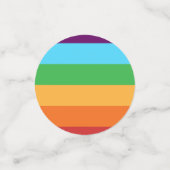 Rainbow Stripes Fun Bright Geburtstagsparty Konfetti (Klein Vorderseite)