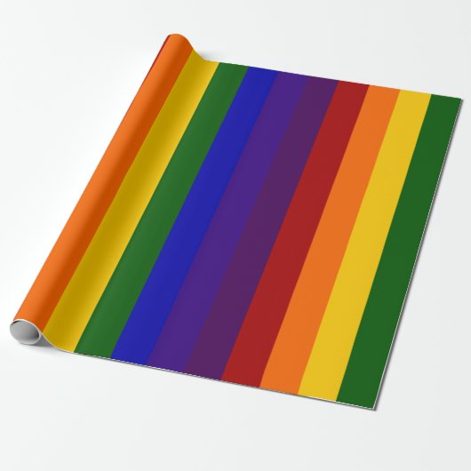 Rainbow Stripes Geschenkwrake Geschenkpapier (Ungerollt)