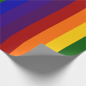 Rainbow Stripes Geschenkwrake Geschenkpapier (Ecke)