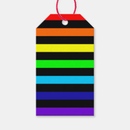 Rainbow Stripes Gift-Tags Geschenkanhänger