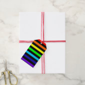 Rainbow Stripes Gift-Tags Geschenkanhänger (Mit Garn)