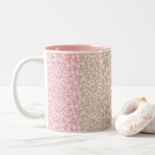 Rainbow Stripes Glitzer Zweifarbige Tasse