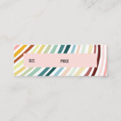 Rainbow Stripes Handmade CUSTOM PriceSize Hang Tag (Rückseite)