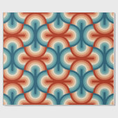 Rainbow Stripes-Illustrationsmuster Geschenkpapier (Flach)