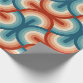 Rainbow Stripes-Illustrationsmuster Geschenkpapier (Ecke)