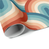 Rainbow Stripes-Illustrationsmuster Geschenkpapier (Rolleneckpunkt)