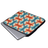 Rainbow Stripes-Illustrationsmuster Laptopschutzhülle (Vorne Knopf)