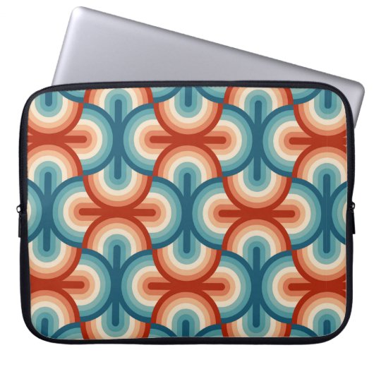 Rainbow Stripes-Illustrationsmuster Laptopschutzhülle (Vorderseite)