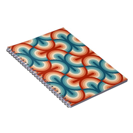 Rainbow Stripes-Illustrationsmuster Notizblock (Rechte Seite)