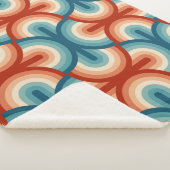 Rainbow Stripes-Illustrationsmuster Sherpadecke (3/4)