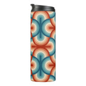 Rainbow Stripes-Illustrationsmuster Thermosbecher (Nach rechts gedreht)